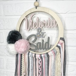 ATRAPASUEÑOS GRIS-ROSA