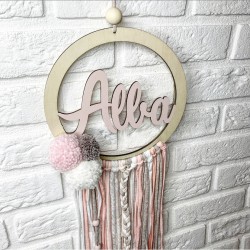 Atrapa pequeño rosa/beige