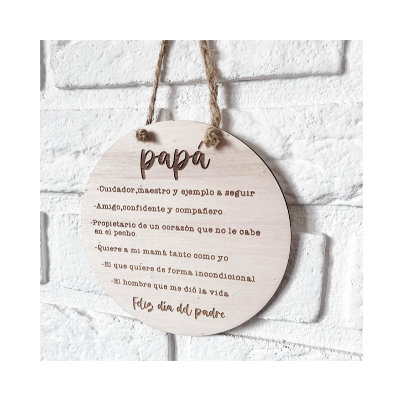 PLACA PAPÁ