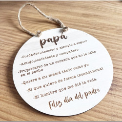 PLACA PAPÁ