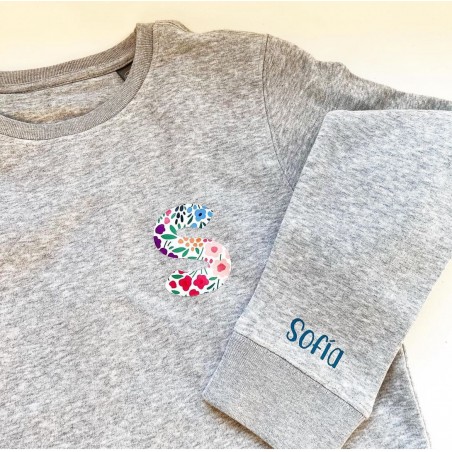 SUDADERA INICIAL ESTAMPADA