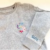 SUDADERA INICIAL ESTAMPADA
