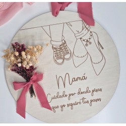 PLACA PASOS DE MAMÁ